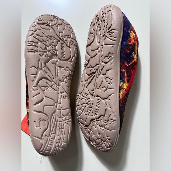 UIN Women’s Slip On Sneaker Casual Loafers Art Painted Walking Shoes - Picture 4 of 5